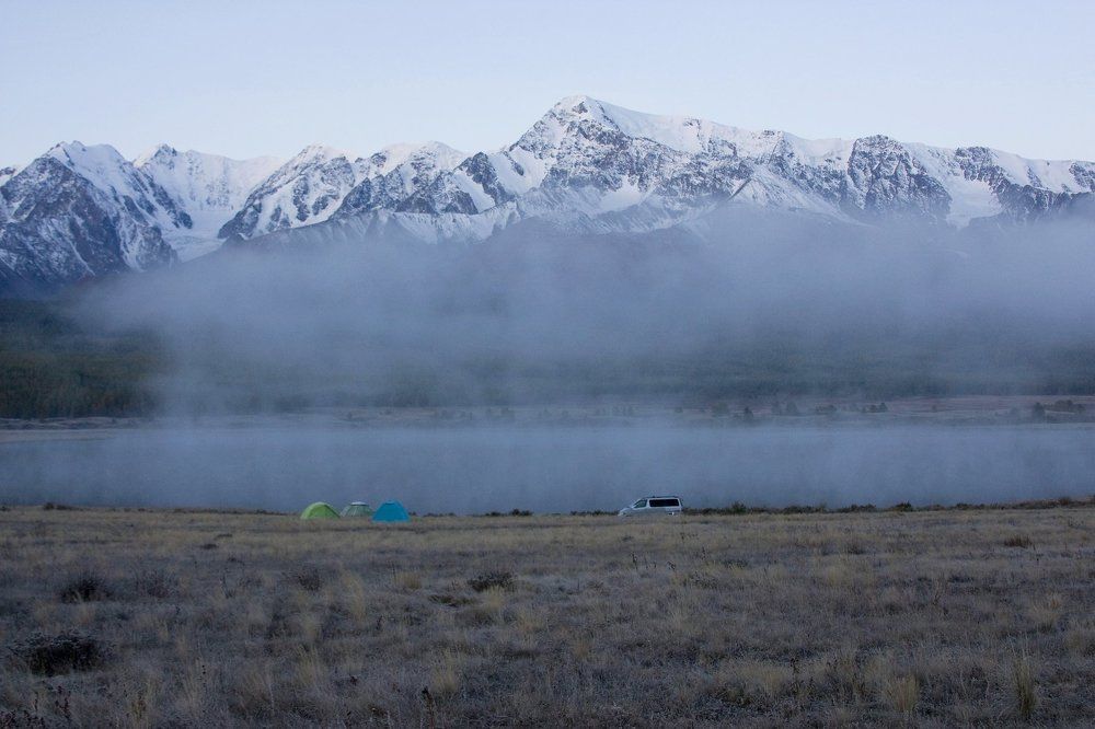 Туман над озером