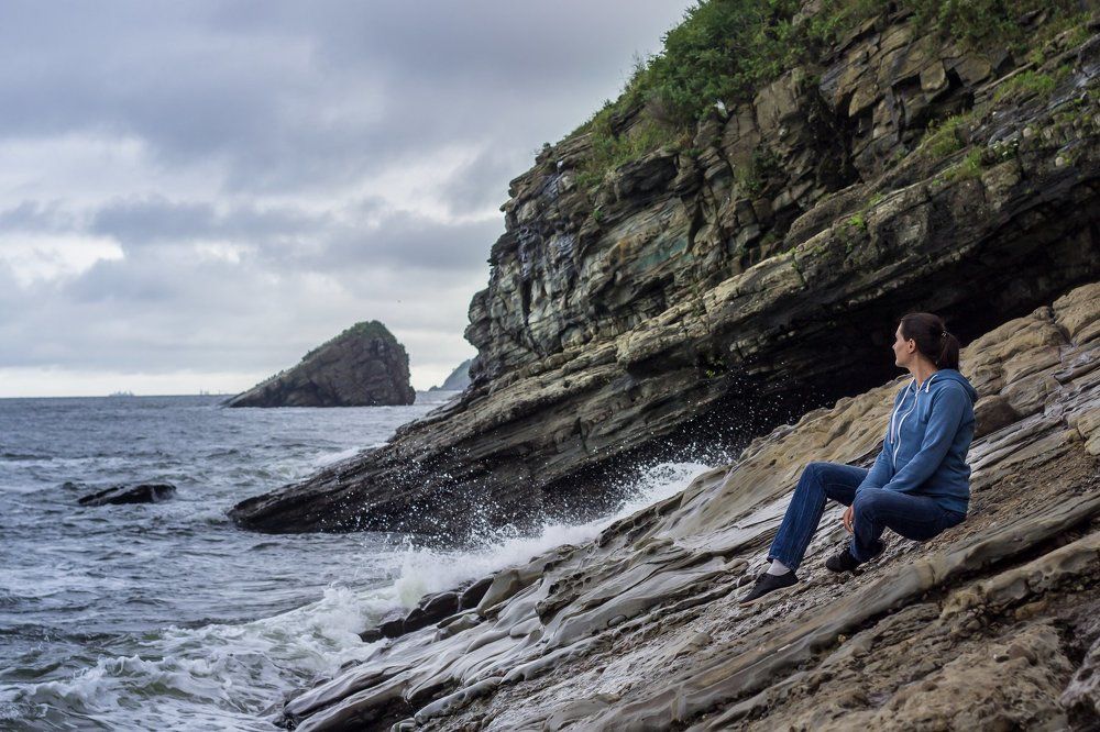 Пляж стеклянный