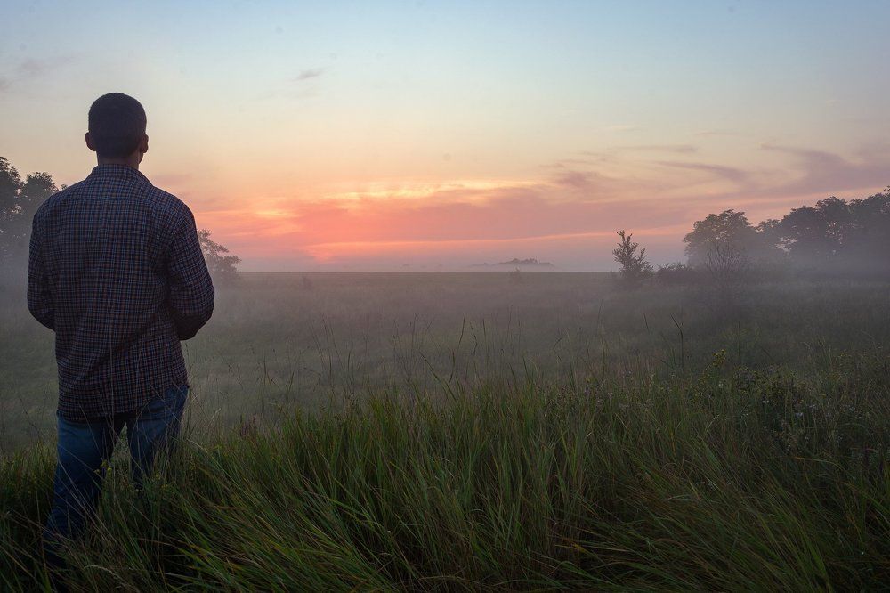 Встречая солнце.