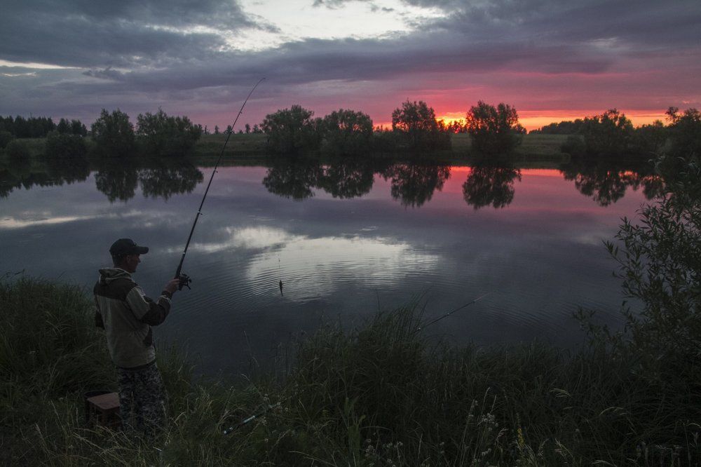 На рыбалке