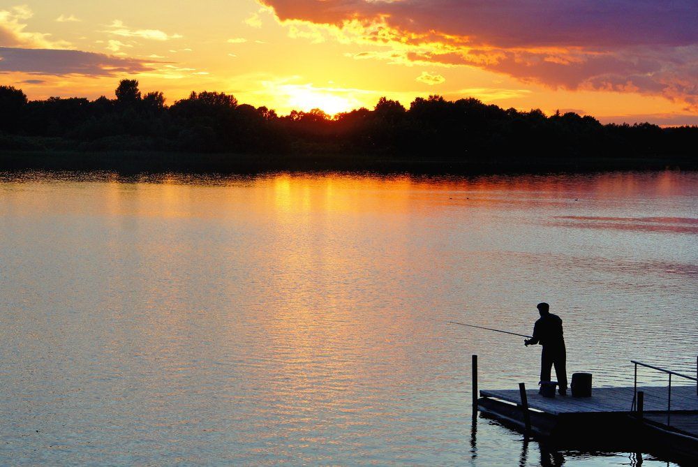Рыбалка на закате