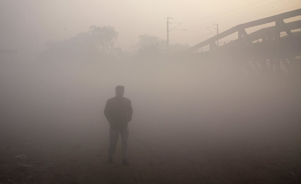A Man in Misty Morning