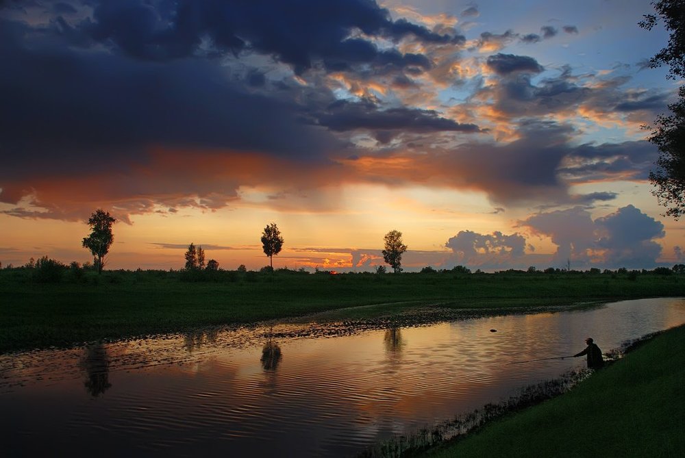 На вечерней зорьке