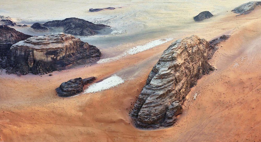 Цветные пески Wadi-Rum