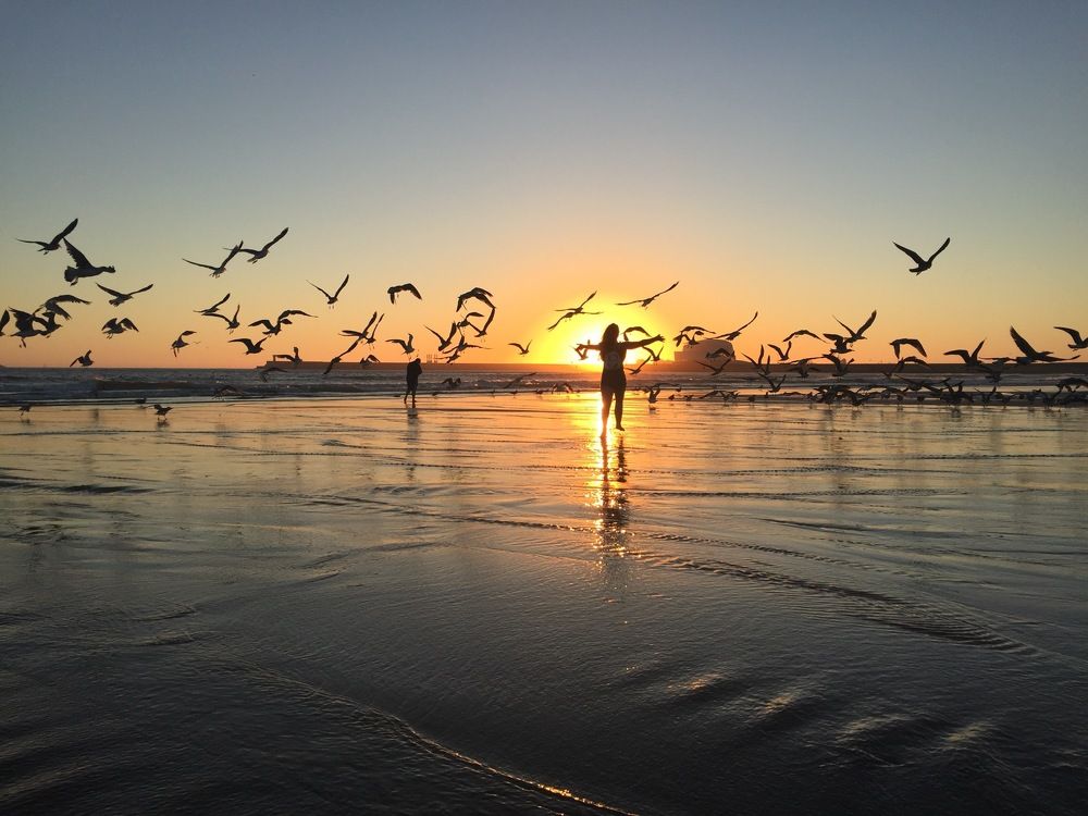 Океан. Закат. Счастье