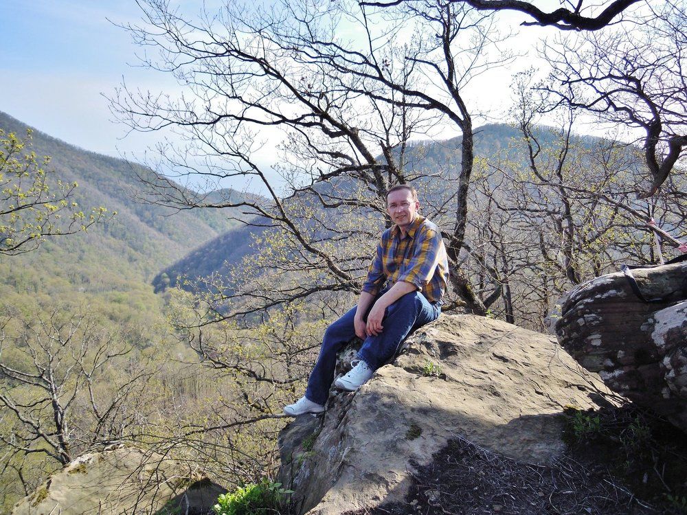 В горах Кавказа.