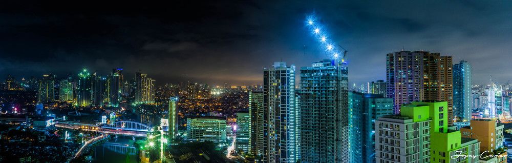 Metro Manila City Scape at Night