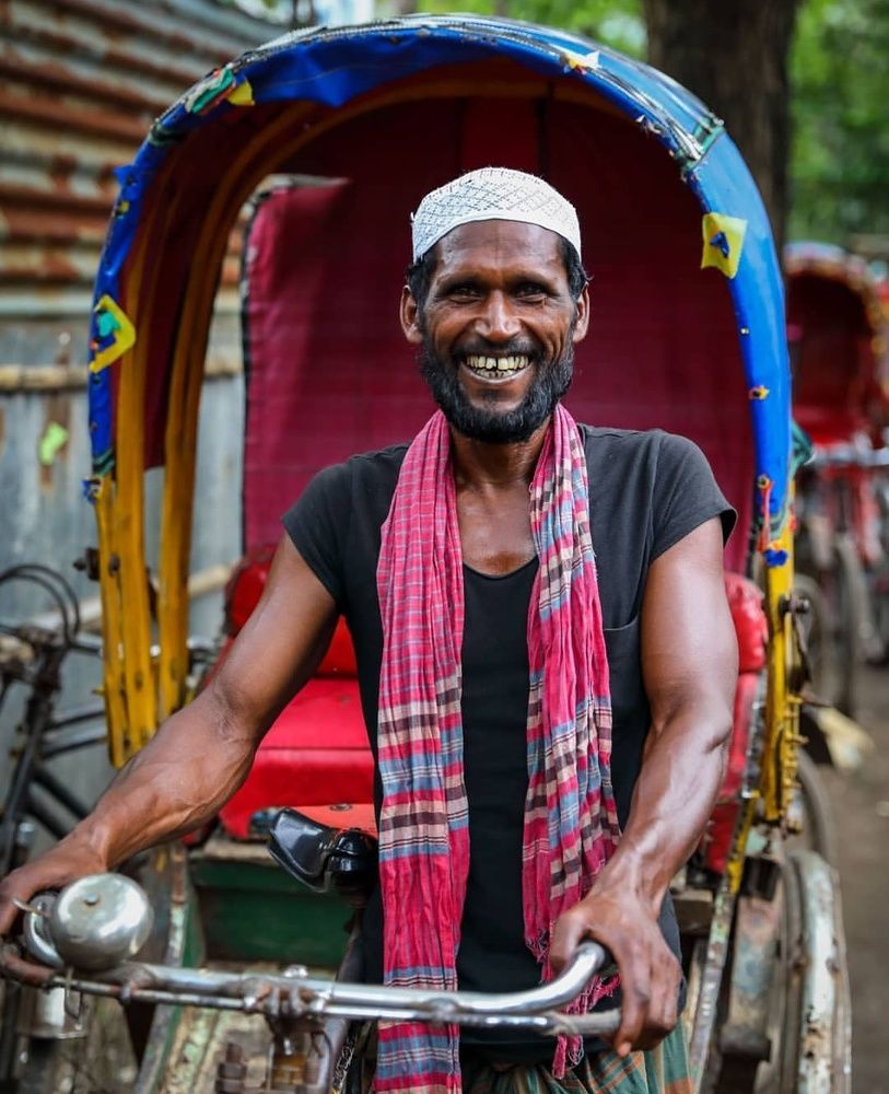 A rickshaw driver