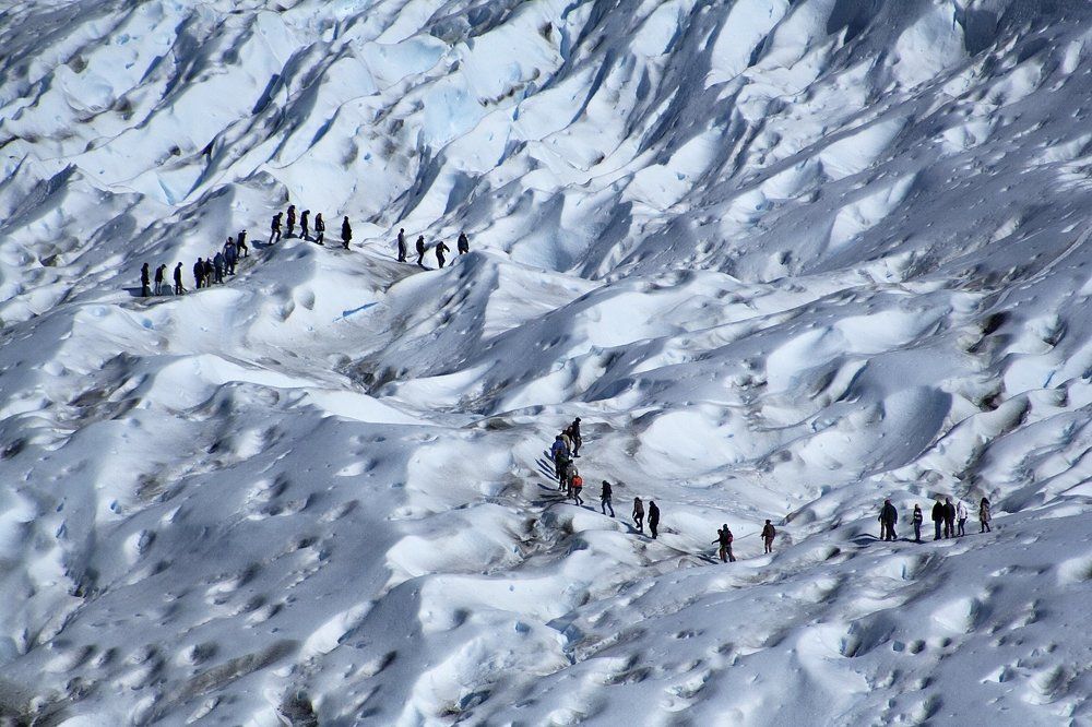 Steps on ice, шаги на льду