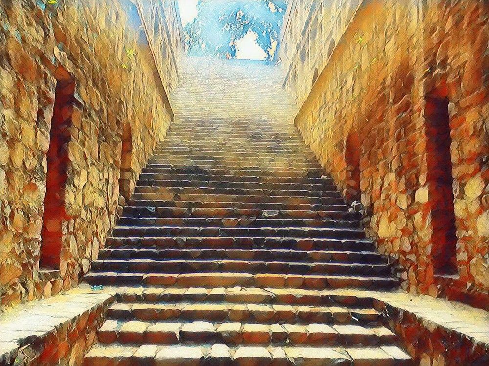 Stairs towards to your soul