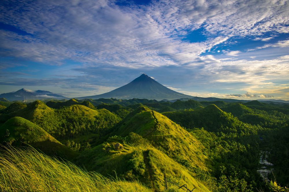 Volcano and Hills
