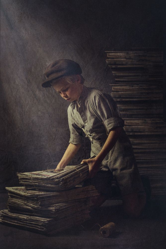 Newspaper boy