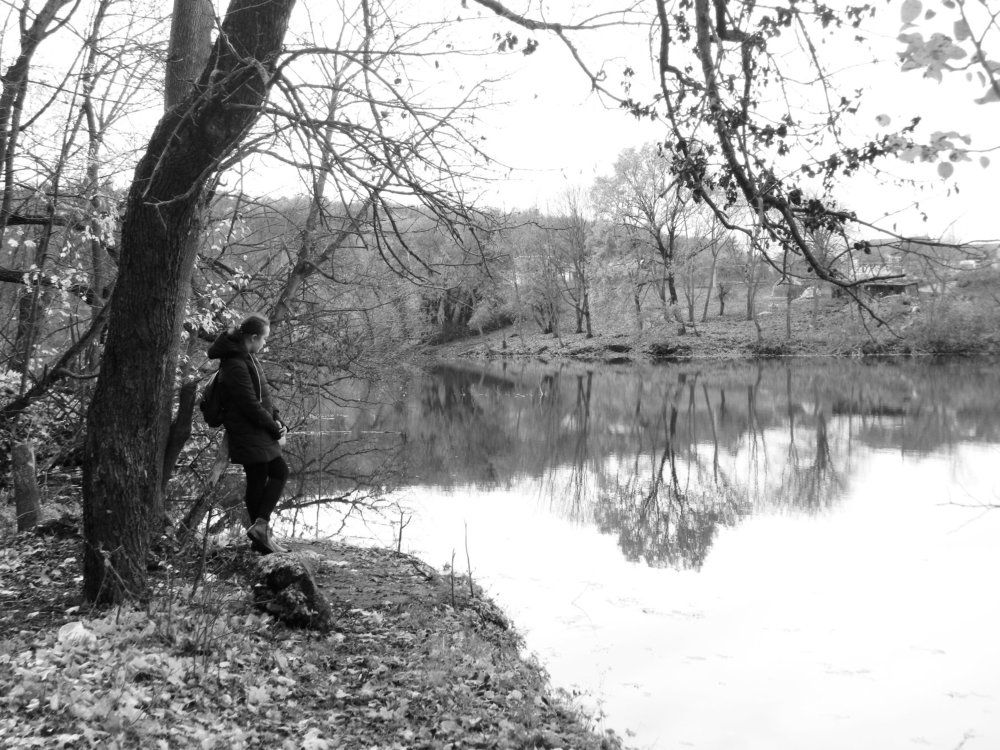 черно-белое