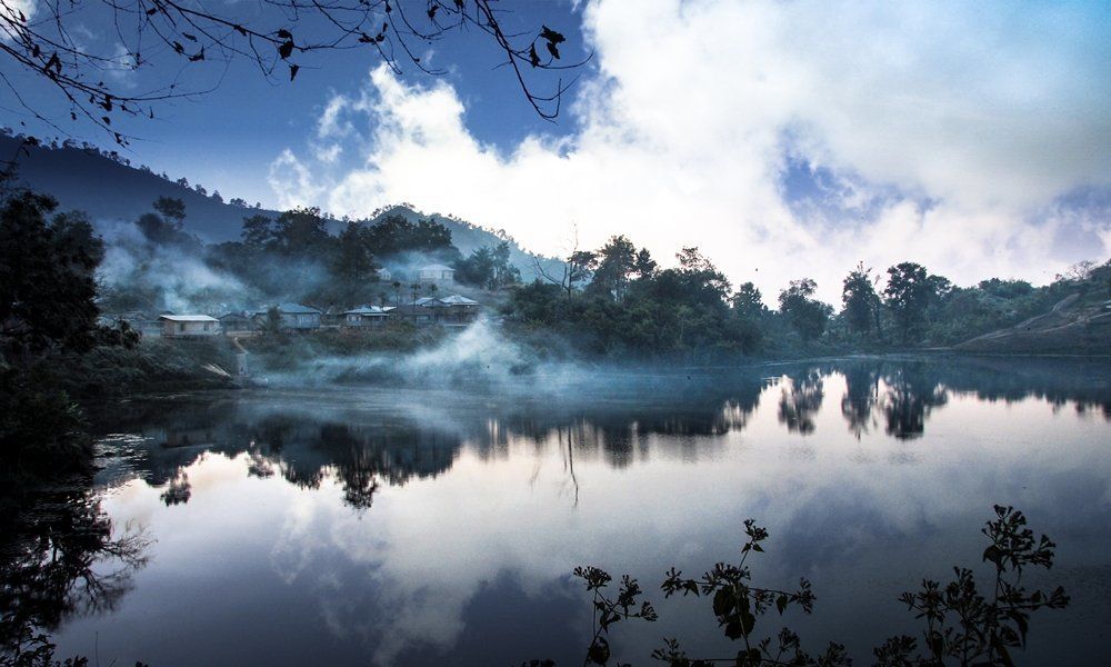 Foggy view of Baga Lake : Wonderful Wonder of the Nature