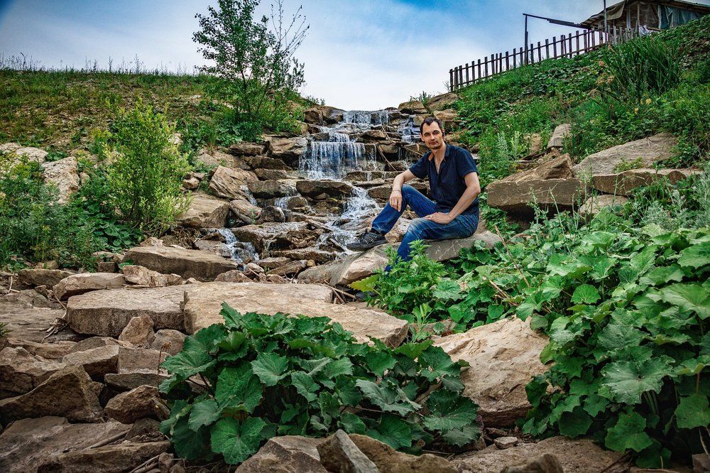 Автопортрет (Человек и пейзаж)