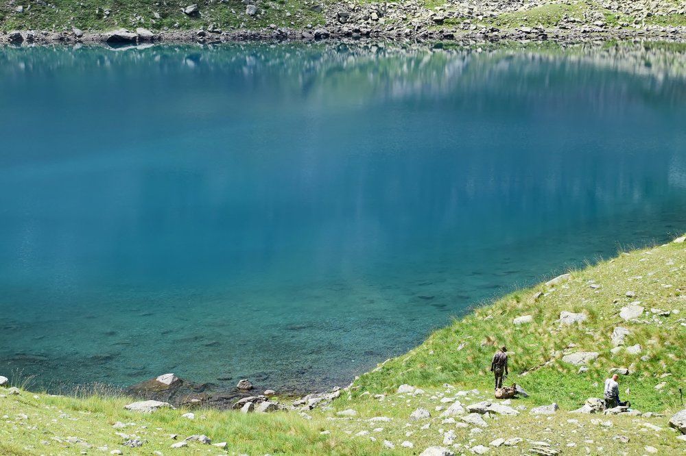 На озере Небесное.
