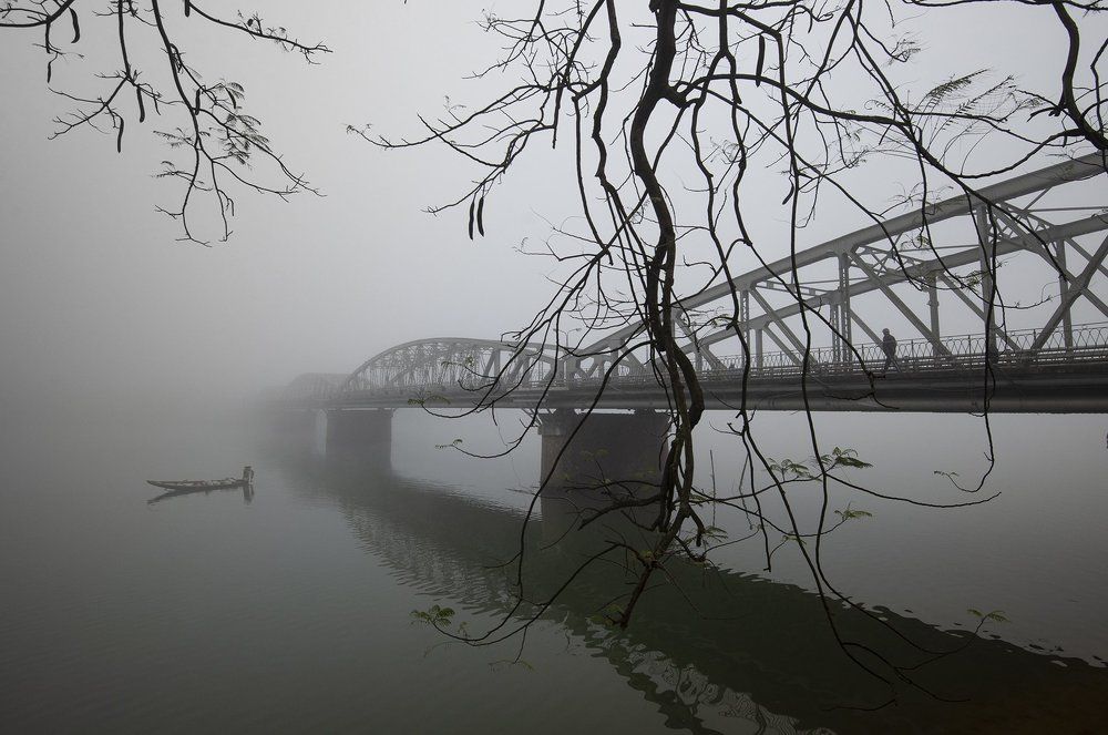 An early morning on Perfum river