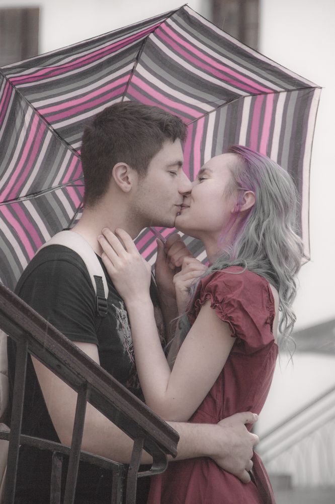 In the rain