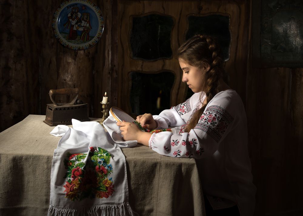 Вышивальница