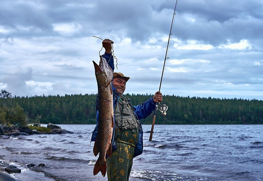 Счатье рыбака.