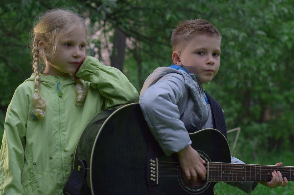 Дети пошли в поход