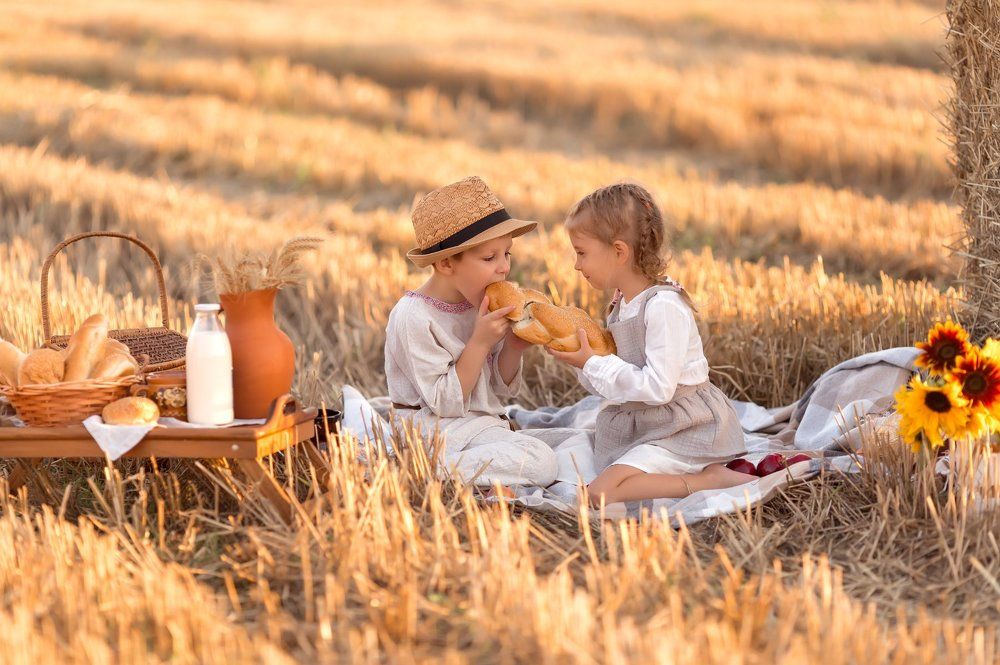 Дети в поле