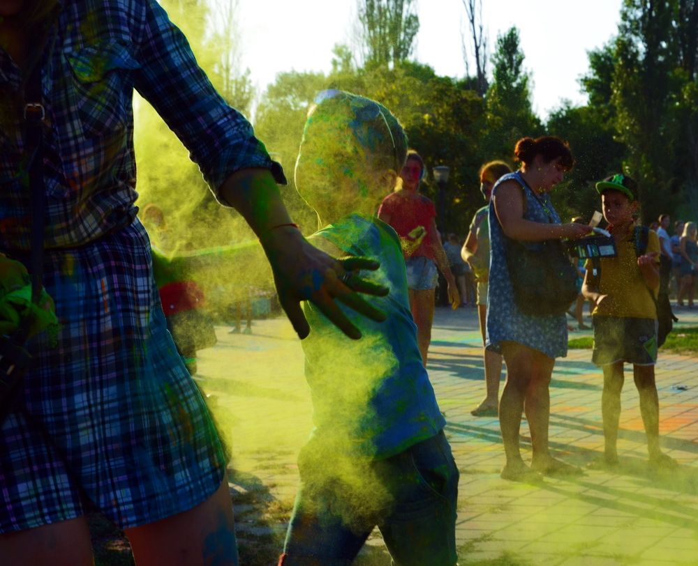 В цветной дымке