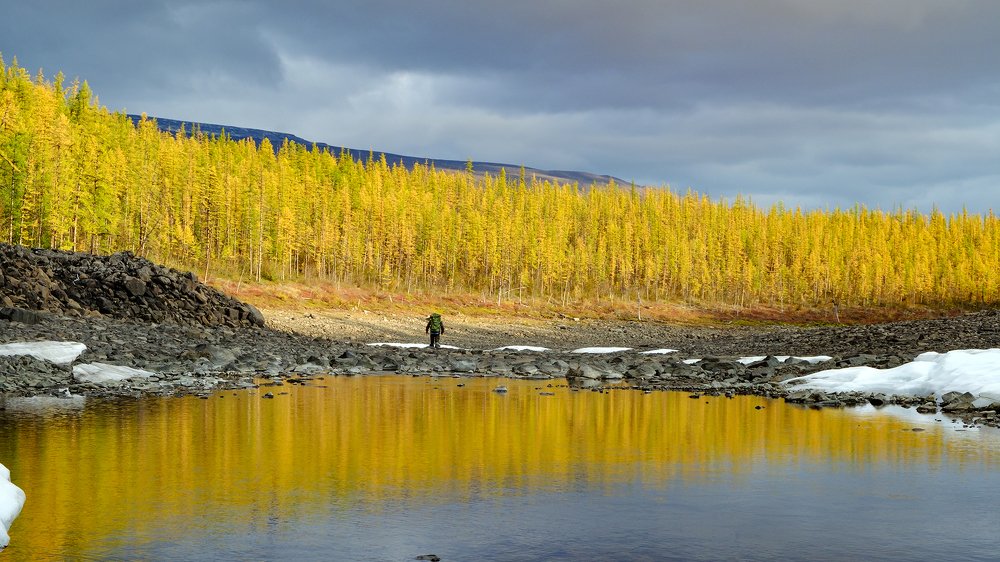 На маршруте.