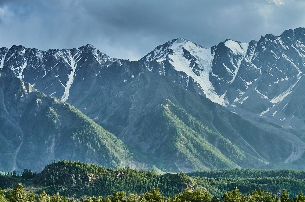 Снежные пики вершин