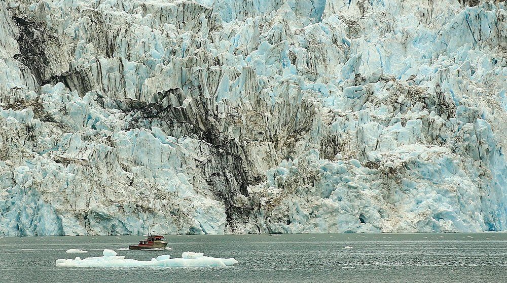 У подножья ледника.