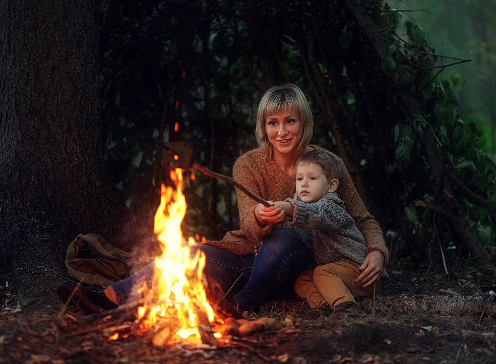 Вечер у костра