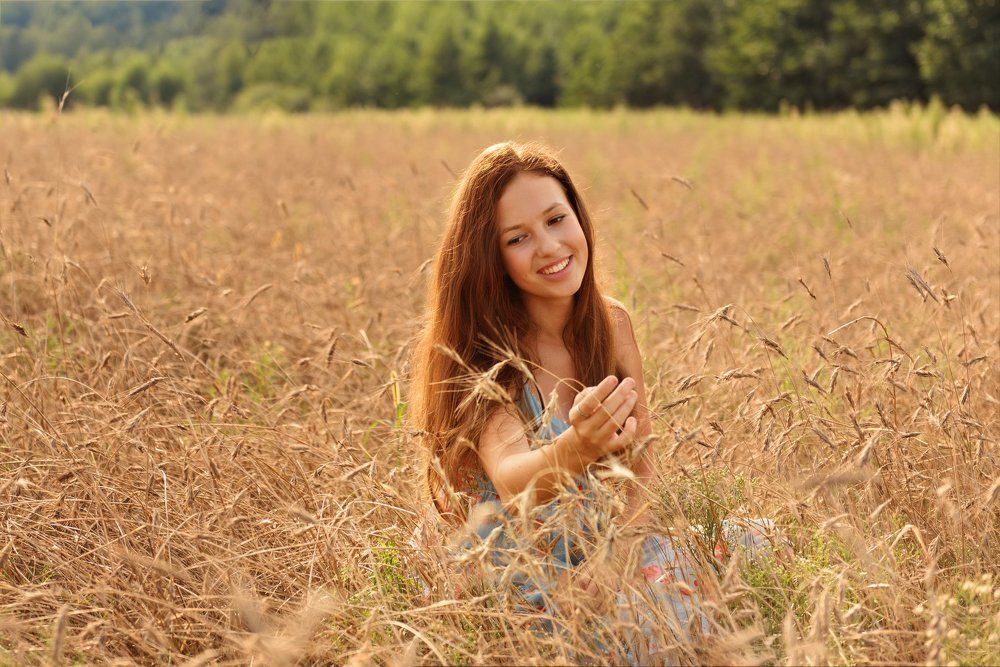 На пшеничном поле