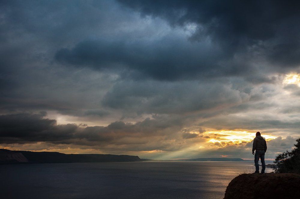 Закат на Волге