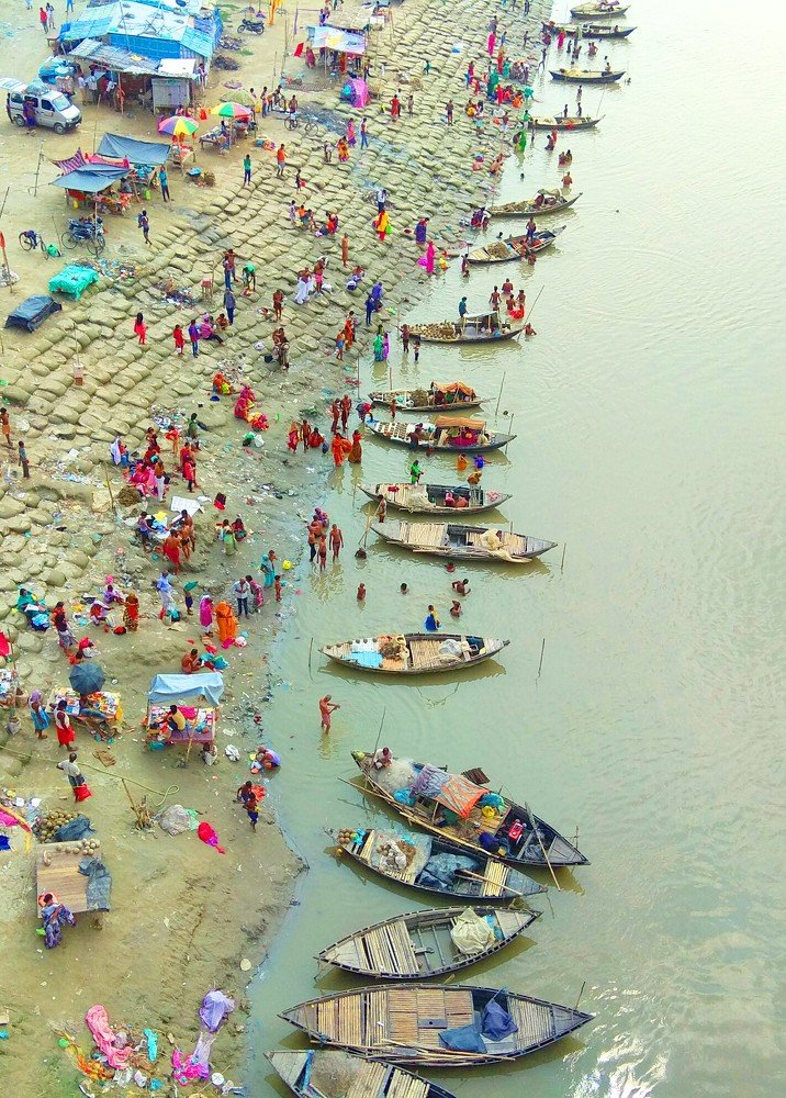 Festival of bihar with  Ariel shot
