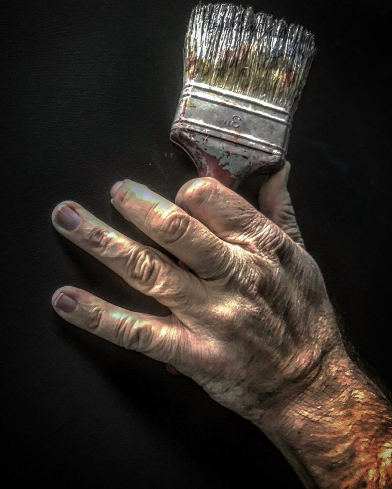 The Line of artist hands 1