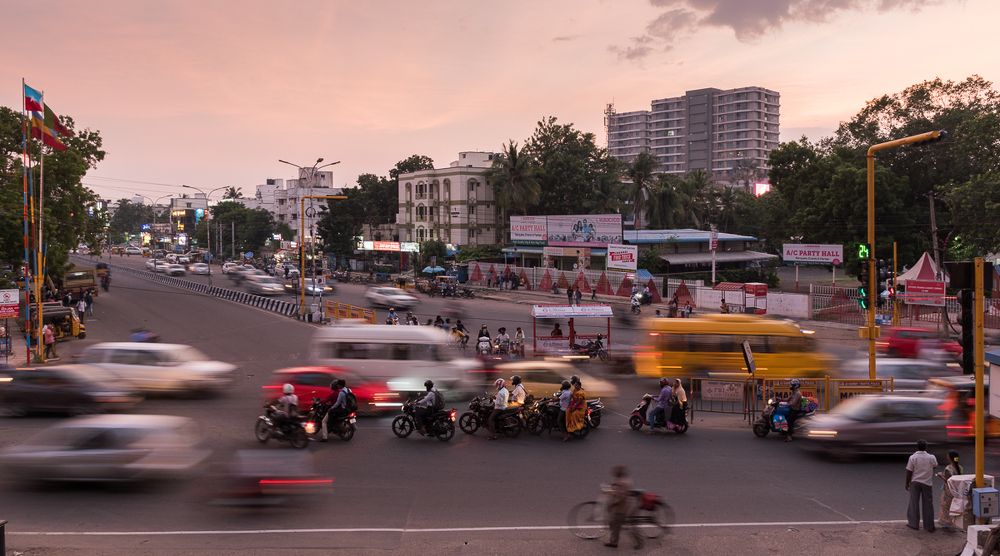 A scene from busy afternoon