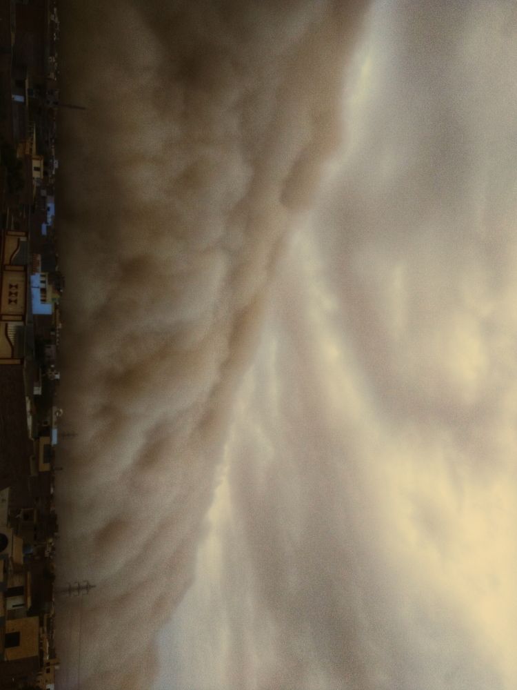 Dust storm in Rajasthan (India)