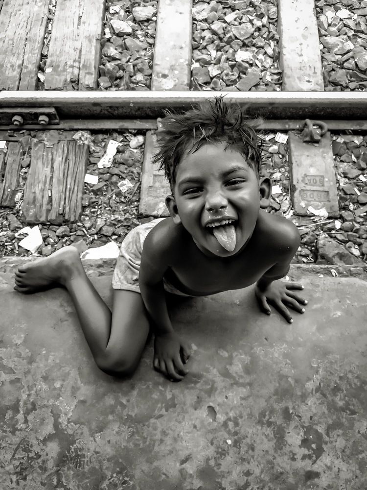 A naughty poor rural boy from Bangladesh