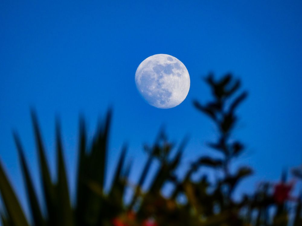 Luna tras las montañas