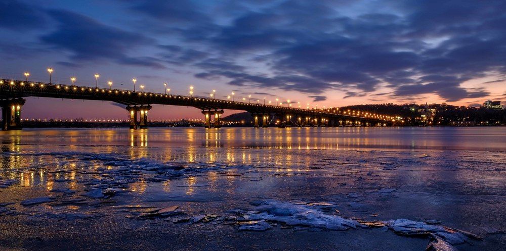 The radiance of the February night.