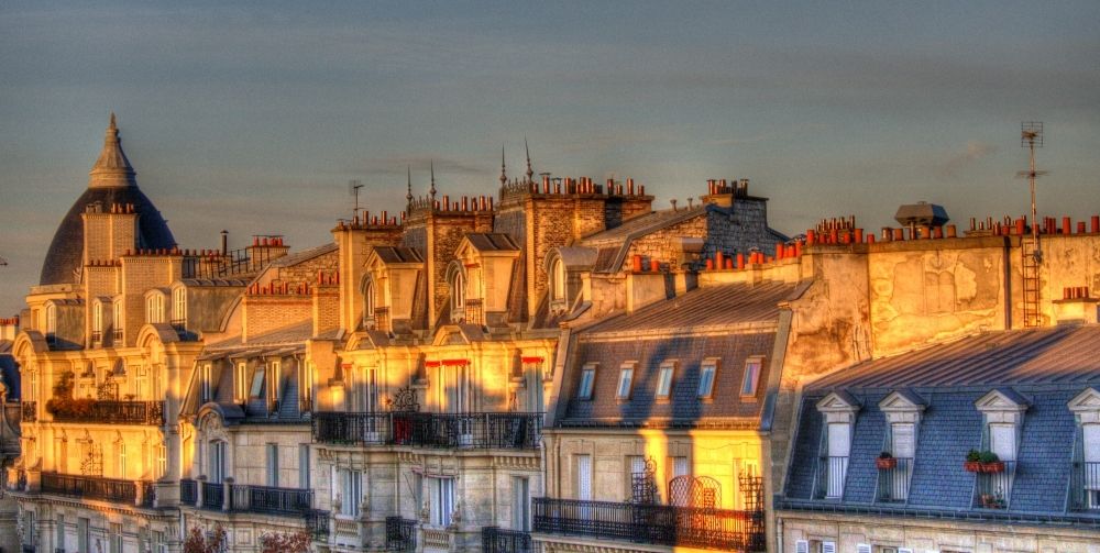 Tejados de París, Francia
