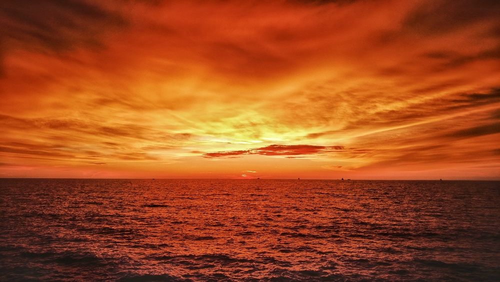 Abstract of Sunset Scenery