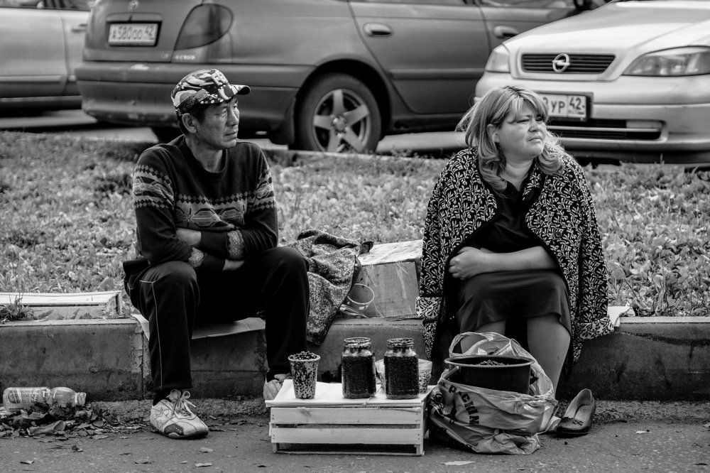 Продавцы черники