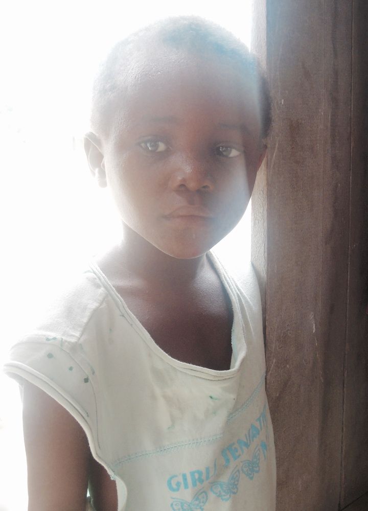 Little girl in Lambaréné Hospital