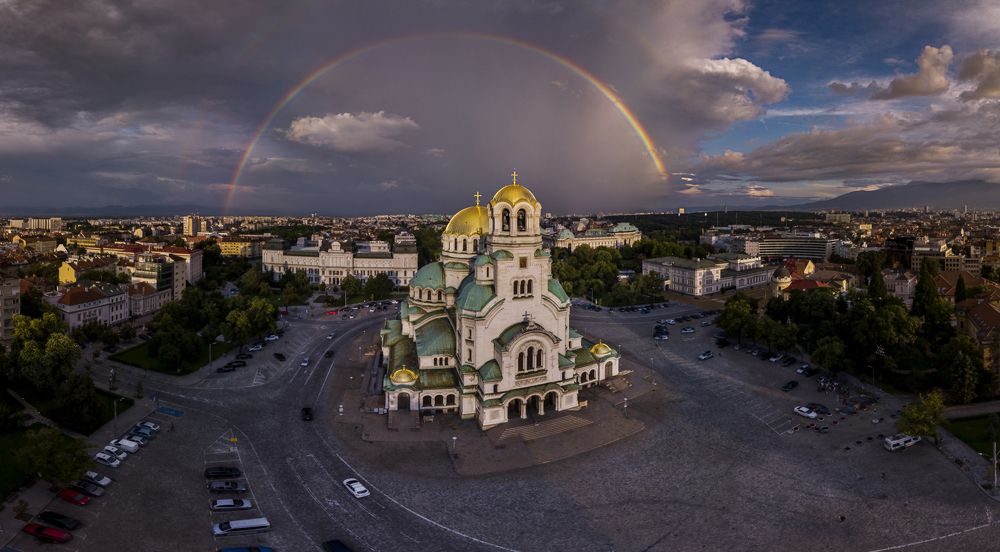 Rainbow over Sofia....