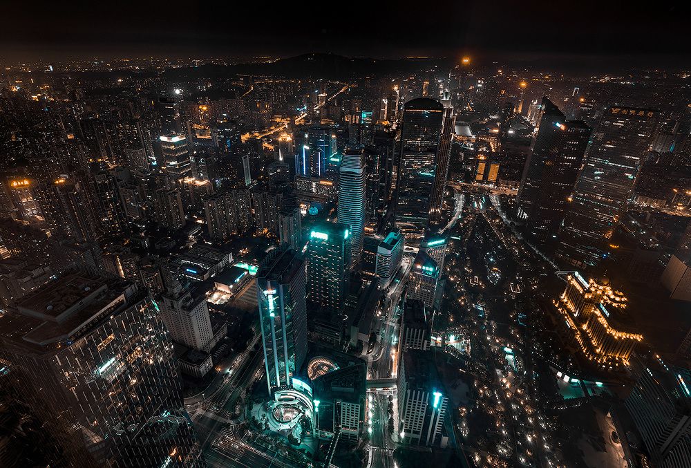 Bird's eye of Guangzhou