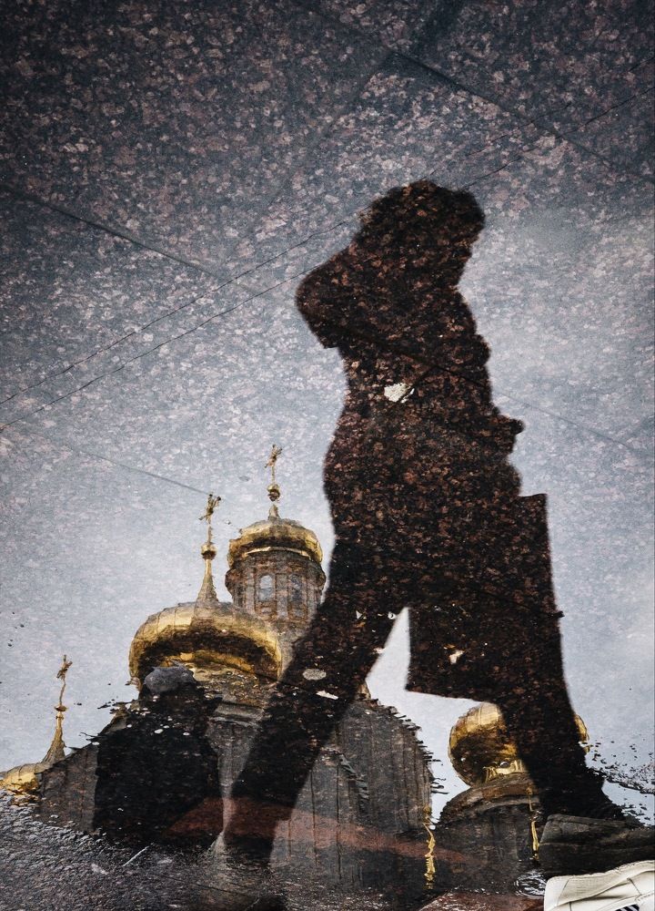 Уличная спешка.