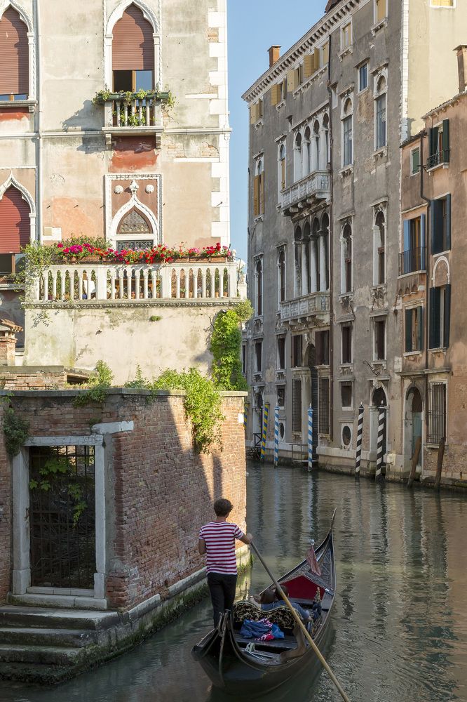 Гондольер в Венеции