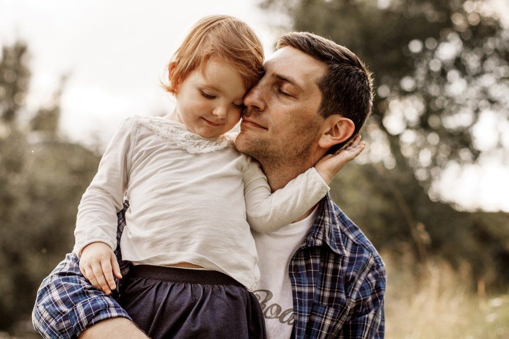 Папа с дочкой