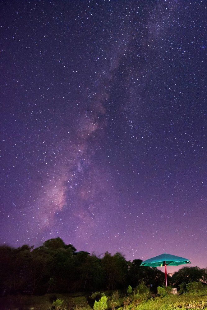 Umbrella under the Milkyway